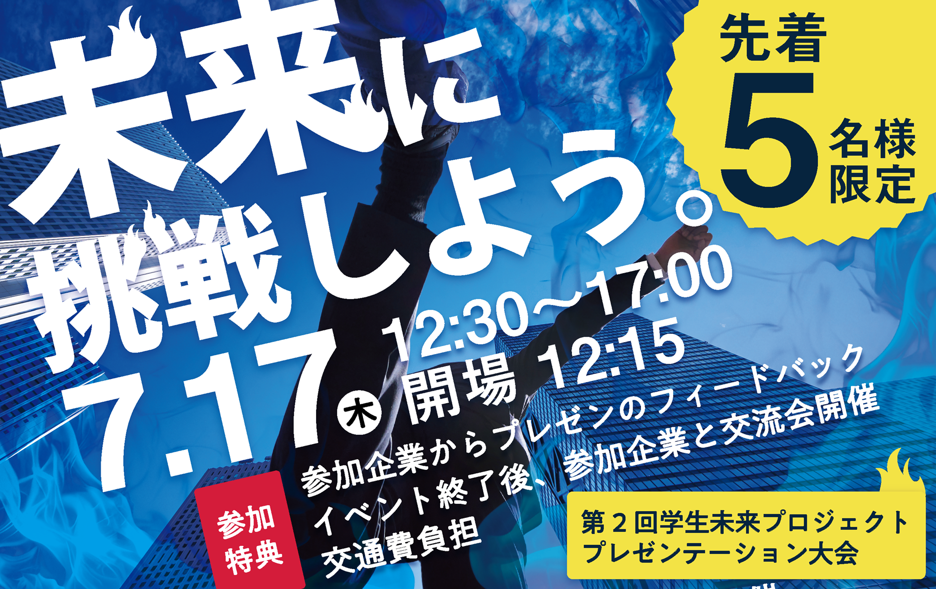 未来に挑戦しよう。第2回学生未来プロジェクトプレゼンテーション大会